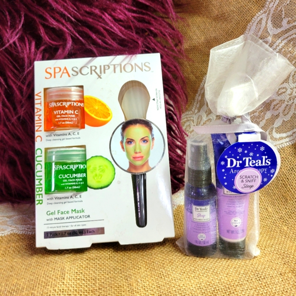 Dr Teals & Spa Scriptions lot of 2 skincare giftsets